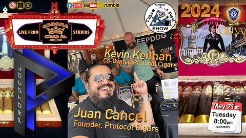 Tonight is the night! Protocol Cigars, Juan Cancel & Kevin Keithan join the crew!