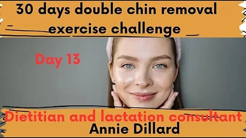 How to get rid of a double chin | jawline exercise to reduce face fat ( day 13)
