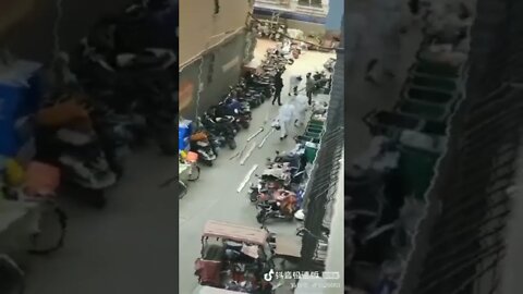 CHINA welding shut an exit to an apartment building during zero-COVID lockdowns.