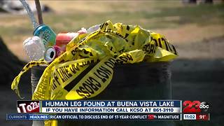 Human leg found at Buena Vista Lake