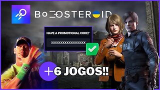 BOOSTEROID: 6 NOVOS JOGOS, 1 deles é GRÁTIS!! +5 CÓDIGOS com 30% OFF na ASSINATURA!!