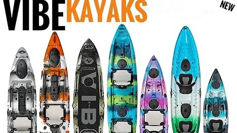 Vibe Kayaks: SeaGhost, Yellowfin Series, & Maverick