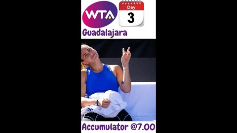 Tennis Betting Tips Guadalajara - Day 3 - 19/10/22 #shorts