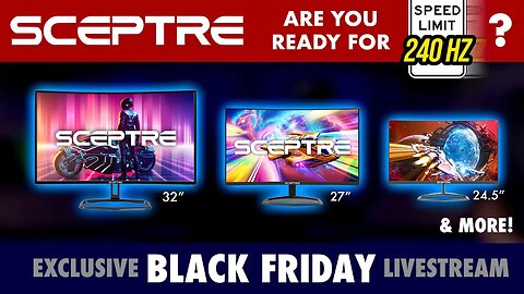 Black Friday Gaming LCD Panels from Sceptre!