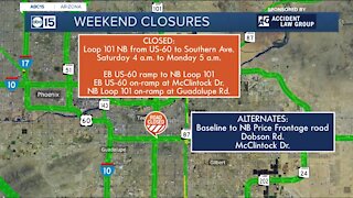 Weekend traffic alerts: Nov. 6-8