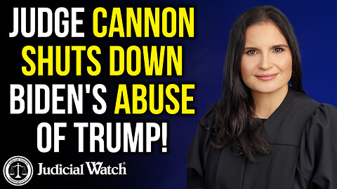 Judge Cannon SHUTS DOWN Biden's Abuse of Trump!