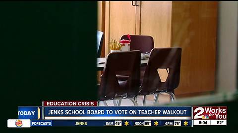 Jenks, Bixby and Sand Springs to vote on teacher walkout