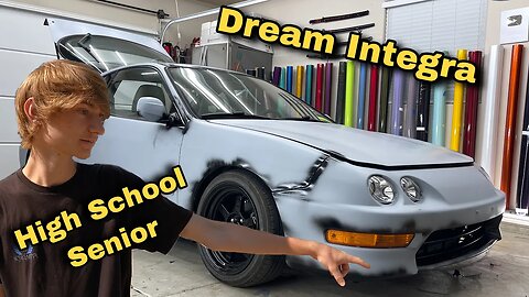 Turning This High School Senior’s Integra From Primer To Stunning | Midnight Purple Acura Integra