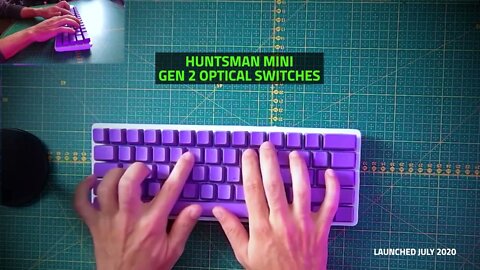 Razer Huntsman V2 Optical Gaming Keyboard: Fastest Linear Optical Switches Gen-2 w/Sound Dampeners
