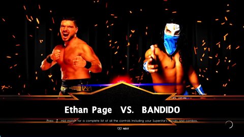 AEW Dynamite Bandido vs Ethan Page AEW World Title Eliminator Tournament Semi-Finals Match