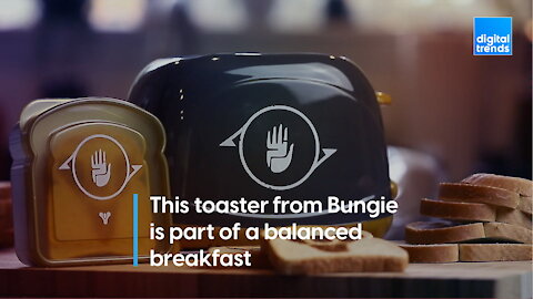 This toaster from Bungie is part of a balanced breakfast