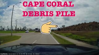 Cape Coral Florida Clean up debris pile