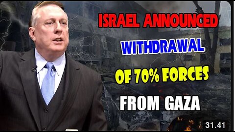 Douglas McGregor: ISRAEL has announced the WITHDRAWAL of 70% forces from Gaza, began with the truce