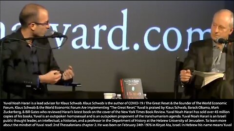 Yuval Noah Harari | "We Don't Have to Wait Until Christ's Second Coming In Order to Overcome Death. A Couple of Geeks In A Laboratory Can Do It. Science Is About Transforming Humans Into Gods." - Daniel 7:25 | Yuval Wants to Change Tim