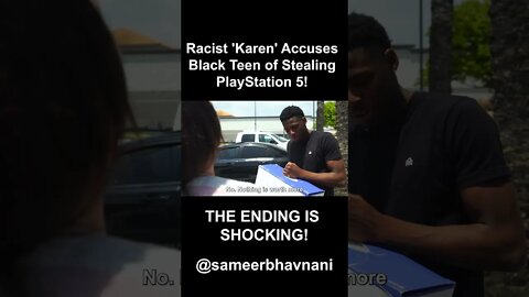 Racist Karen Accuses Black Teen of Stealing a PlayStation 5! #shorts #ps5 #playstation5 #karen