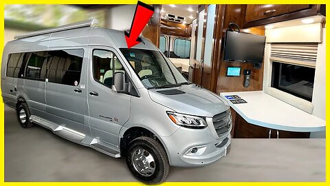 Most Space To LIVE & WORK In Class B Van? This 2023 Coachmen Galleria 24A Is For You!