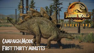 First 30min of Campaign Mode | Jurassic World Evolution 2 | PS5 Gameplay