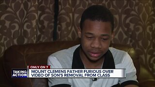 Mount Clemens father furious over video of son's removal from class
