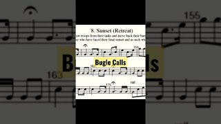 SUNSET (Retreat) - [Bugle Calls] on Trumpet - Military Cadence