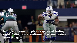 Cowboys Player David Irving 'Can't Put Words Together' After Concussion
