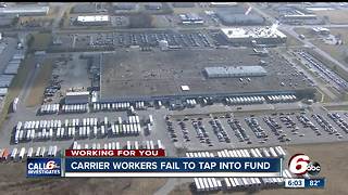 Carrier works fail to tap into assistance fund