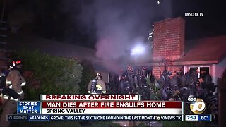 Man dies after Spring Valley house fire