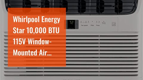 Whirlpool Energy Star 10,000 BTU 115V Window-Mounted Air Conditioner with Remote Control