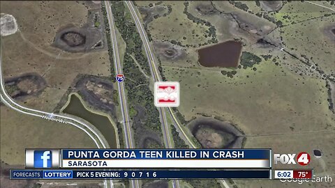 Punta Gorda teen dies in Sarasota County crash