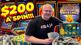 $200 SPINS! ✱ The BIGGEST BETS You Will See on ULTRA HOT MEGA LINK! ✱ Double MASSIVE JACKPOTS!