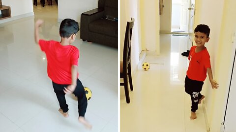 Kid Pulls Off Epic Soccer Trick Shot, Hits Mom Right In The Head