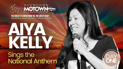 Aiya Kelly | Aiya Kelly Sings The National Anthem At ReAwaken America Tour Detroit, Michigan! Join Navarro, Flynn, Eric Trump & Team America At Oct 18-19 Selma, NC ReAwaken! Request Tix Via Text 918-851-0102