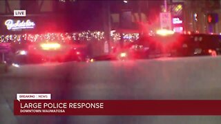 Large police response in downtown Wauwatosa