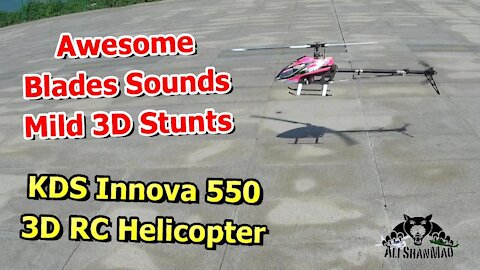 KDS Innova 550 3D RC Helicopter Main Rotor Blades Sounds Amazing