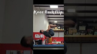 Do you think it is a knee backflip? #flipping #parkour #trampoline #tricks #shorts