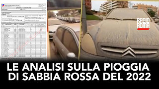 LE ANALISI SULLA PIOGGIA DI SABBIA ROSSA DEL 2022