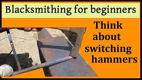 Blacksmithing technique: The value of switching hammers