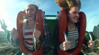 DON'T PASS OUT! Just Laugh Off the Fear (Sling Shot Ride Myrtle Beach, SC)