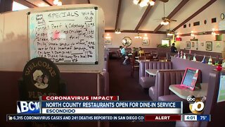 North County restaurants open for dine-in service