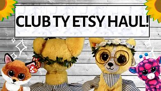 Unboxing CLUB TY ETSY Products?! 🌻 || Ft. @BeanieBooSafari and @Club_TY 💛 Collab