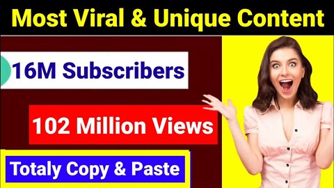 Simple Copy & Paste Video To Earn $1.1M By Monthly Mind Blowing Content