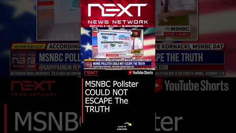 MSNBC Pollster COULD NOT ESCAPE The TRUTH #shorts