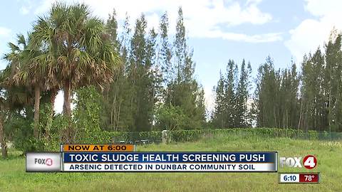 Health officials call for free health screenings for toxic sludge