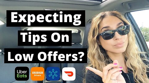 DoorDash, Uber Eats, GrubHub, Walmart Spark Driver Ride Along | Expecting Tips On Low Offers?