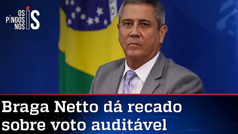 Braga Netto sobe o tom contra mentirosos e cobra eleição transparente