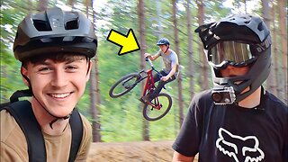 Crazy Jumps On Mountain Bike!