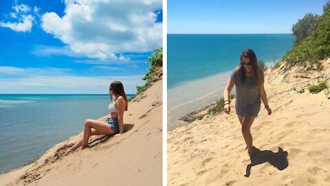 Ontario’s Hidden Turquoise Beach Next To Colossal Dunes Is Like A Trip To Barbados