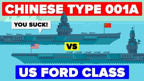 Aircraft Carrier Comparison- Chinese Type 001A VS The US Ford Class Carrier - Army - Navy Comparison