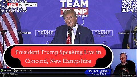 President Trump Speaking Live in Concord, New Hampshire
