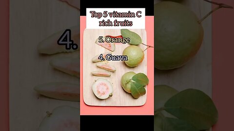 Top 5 vitamin C rich fruits🍓 #shorts#nutritionistonlineapplepie