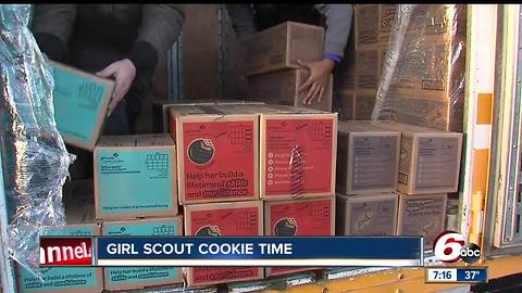 Girl Scout cookies arrive in central Indiana